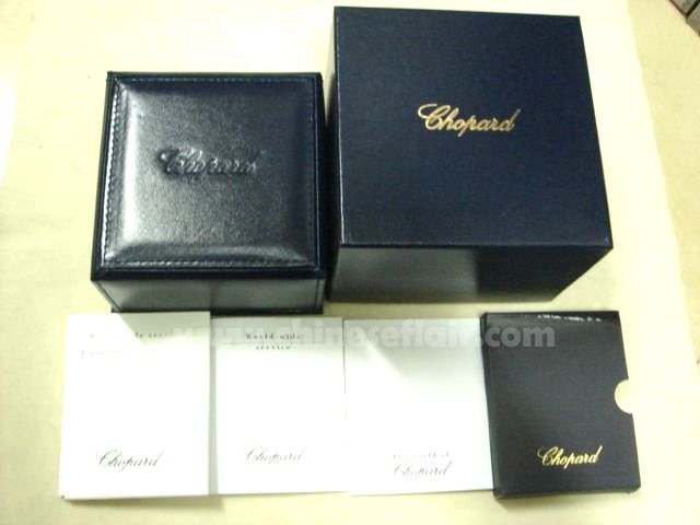 Replica Chopard watch box - Black leather watch case